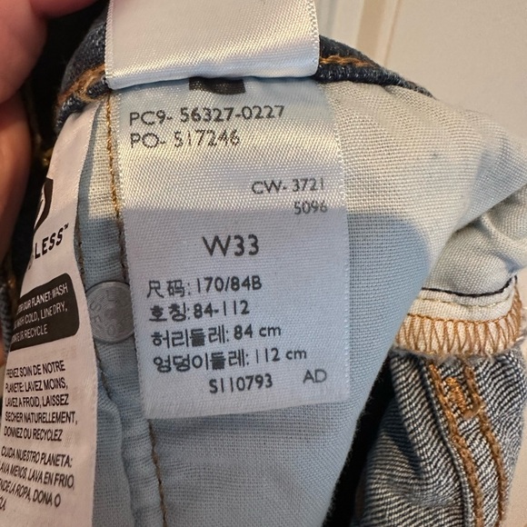 Levi's 501 Blue Jean Shorts High-Waisted Distressed - Picture 6 of 7